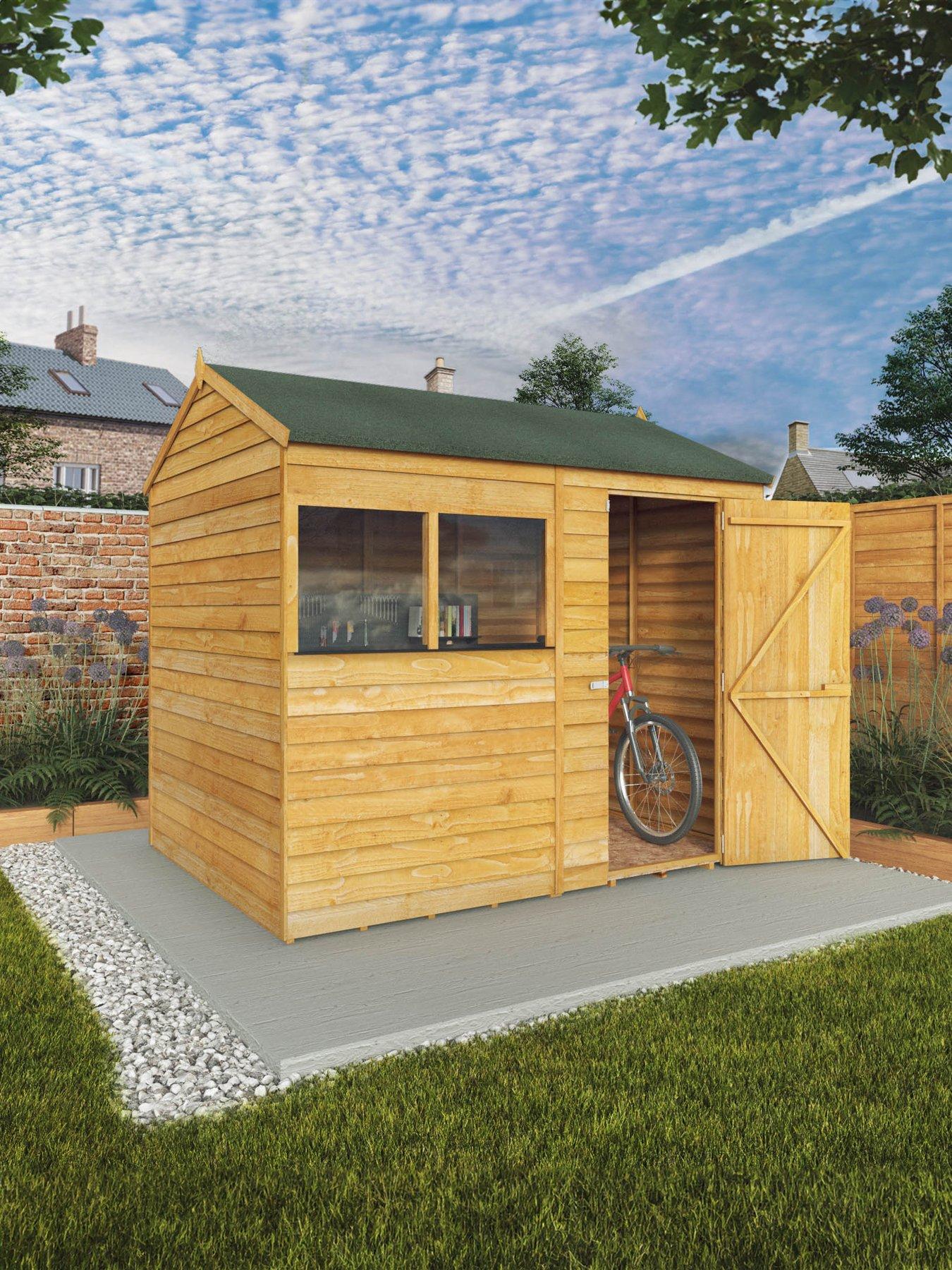 Image 1 of 6 of MERCIA 8 x 6ft Great Value Overlap Reverse Apex Shed with Window - FSC&reg; Certified
