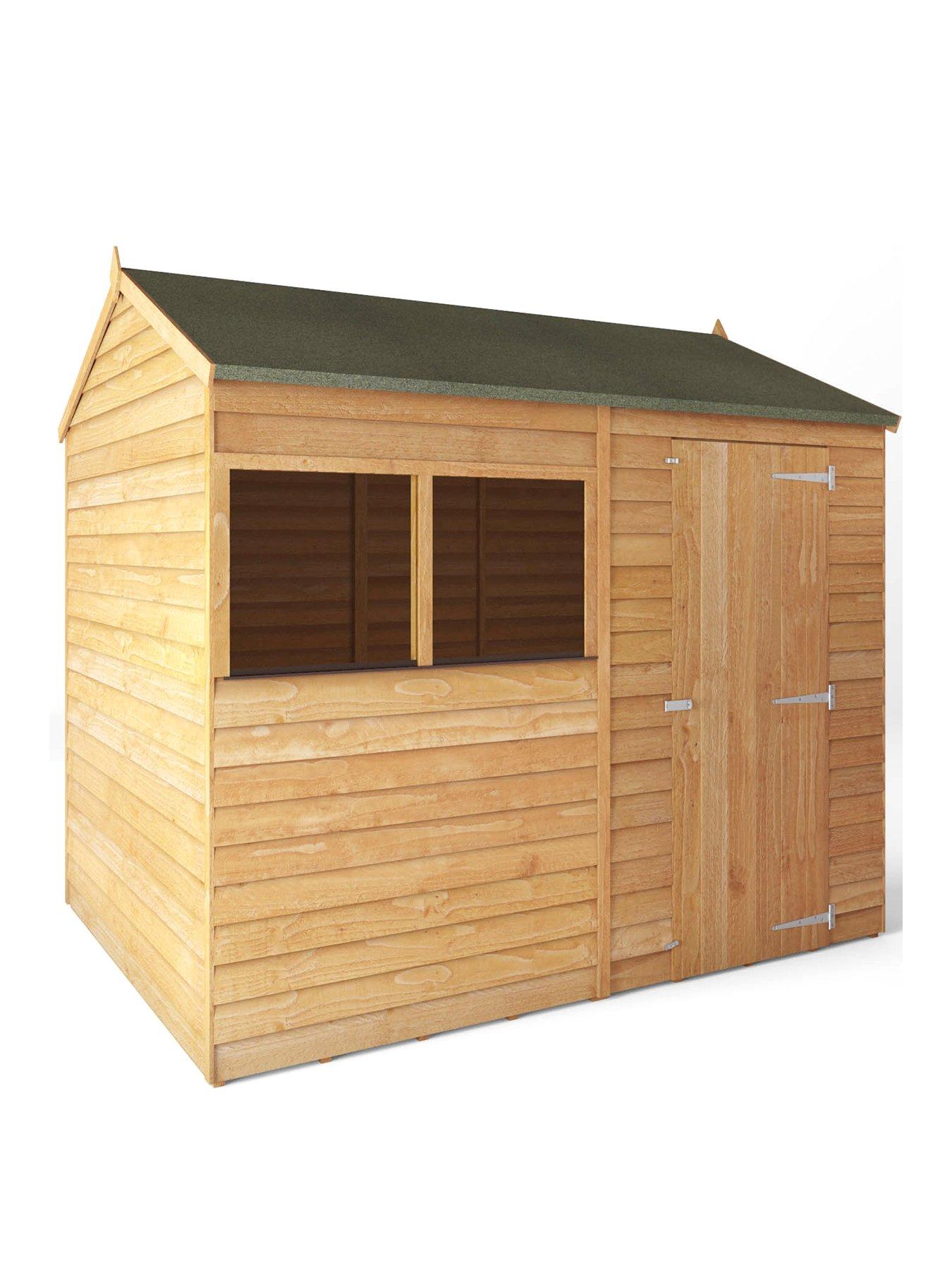 Image 2 of 6 of MERCIA 8 x 6ft Great Value Overlap Reverse Apex Shed with Window - FSC&reg; Certified