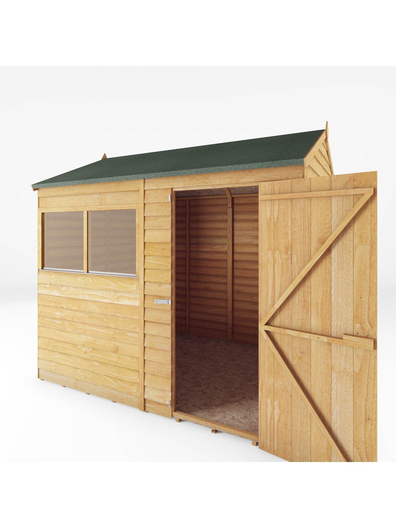Image 4 of 6 of MERCIA 8 x 6ft Great Value Overlap Reverse Apex Shed with Window - FSC&reg; Certified