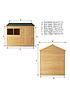  image of mercia-8-x-6ft-great-value-overlap-reverse-apex-shed-with-window
