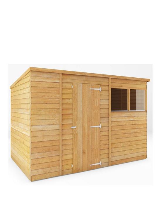 front image of mercia-10-xnbsp6ft-overlap-pent-shed