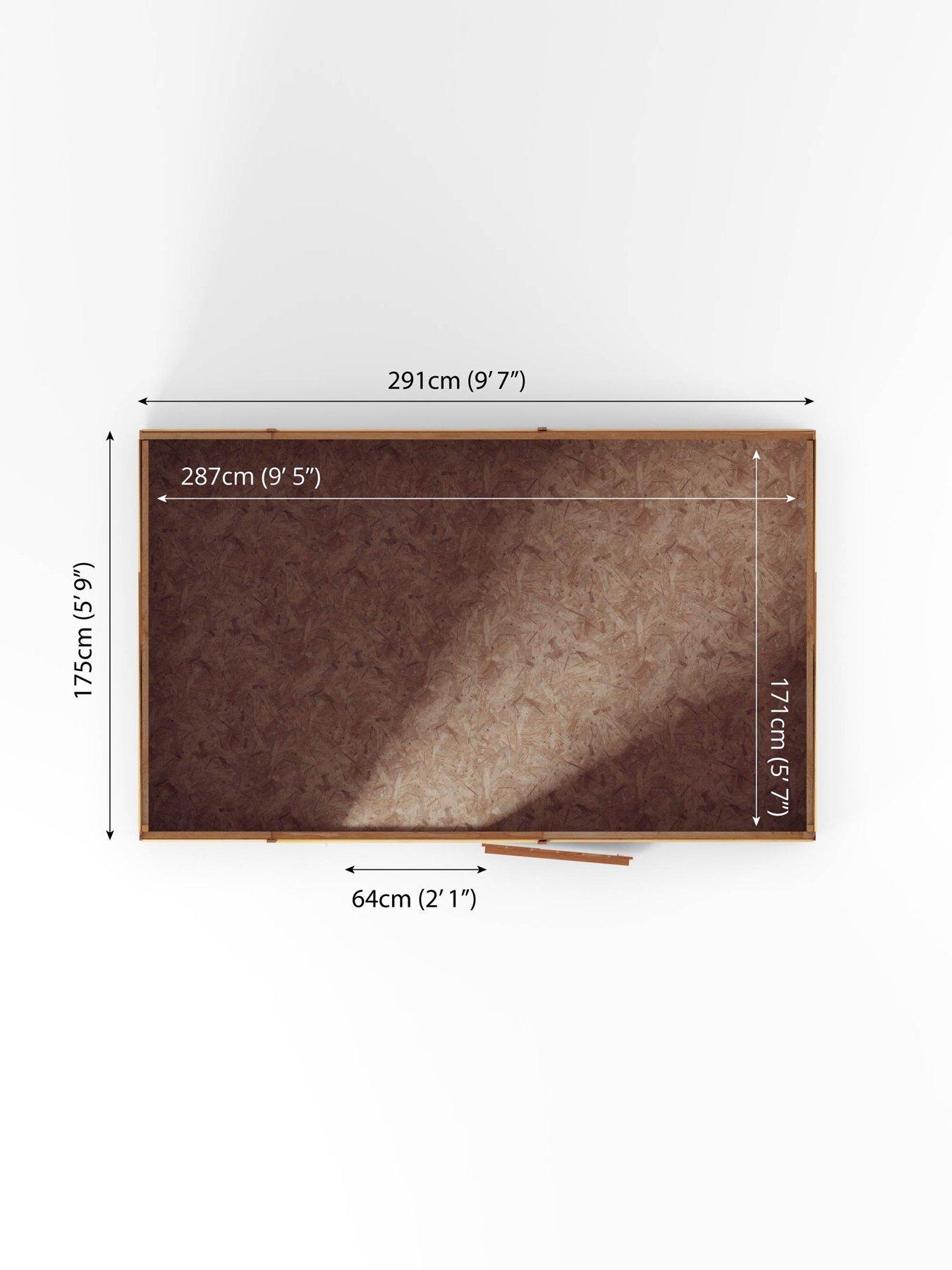  image of mercia-10-xnbsp6ft-overlap-pent-shed-fscreg-certified