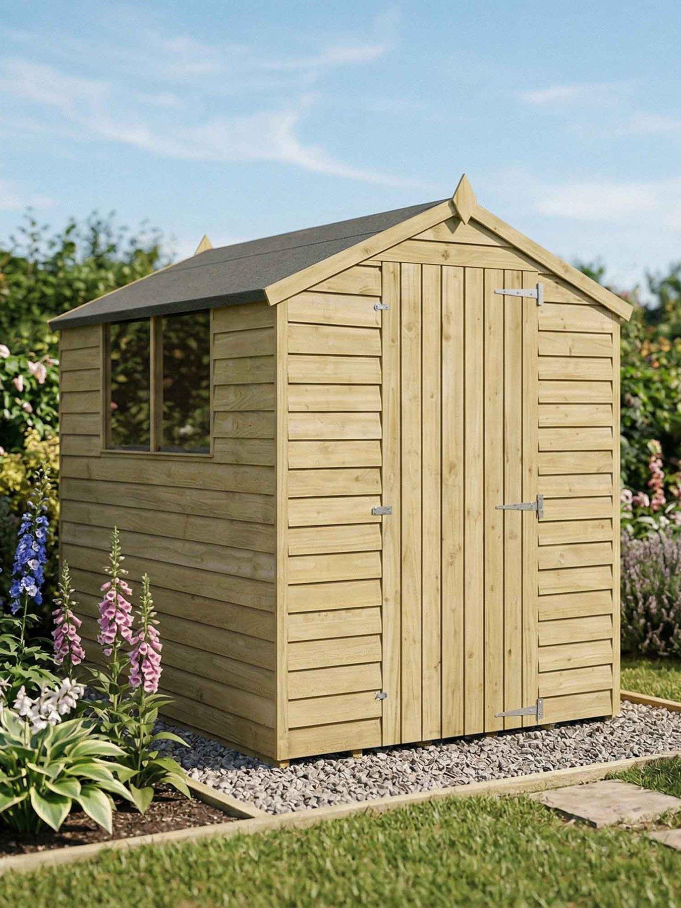 MERCIA 7 x 5ft Overlap Apex Garden Shed - FSC® Certified