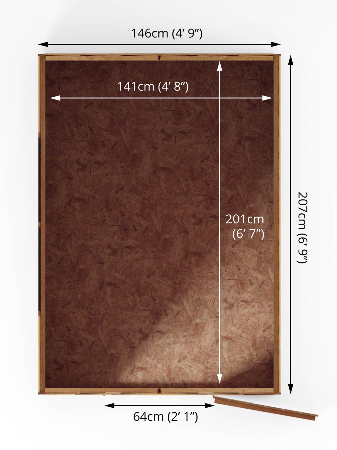  image of mercia-7-x-5ft-overlap-apex-garden-shed
