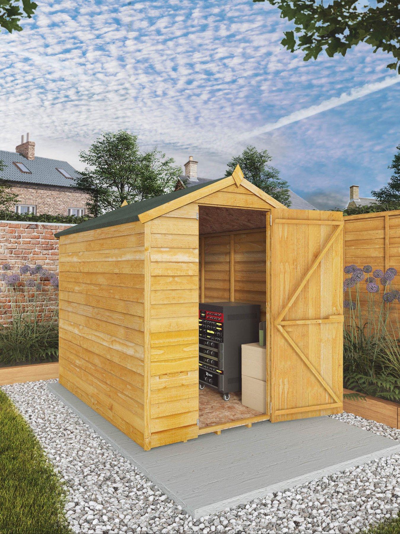 Image 1 of 6 of MERCIA 7 x&nbsp;5ft Windowless Overlap Apex Shed - FSC&reg; Certified