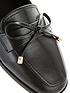  image of v-by-very-bow-trim-loafer-black