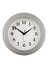  image of premier-housewares-classic-grey-wall-clock