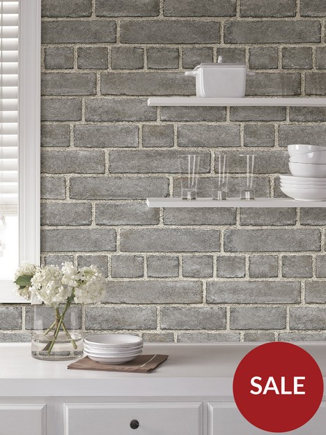 nuwallpaper-brick-faade-grey-stick-on-wallpaper