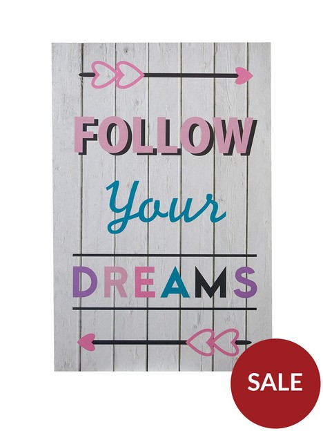 premier-housewares-wall-plaque-follow-your-dreams