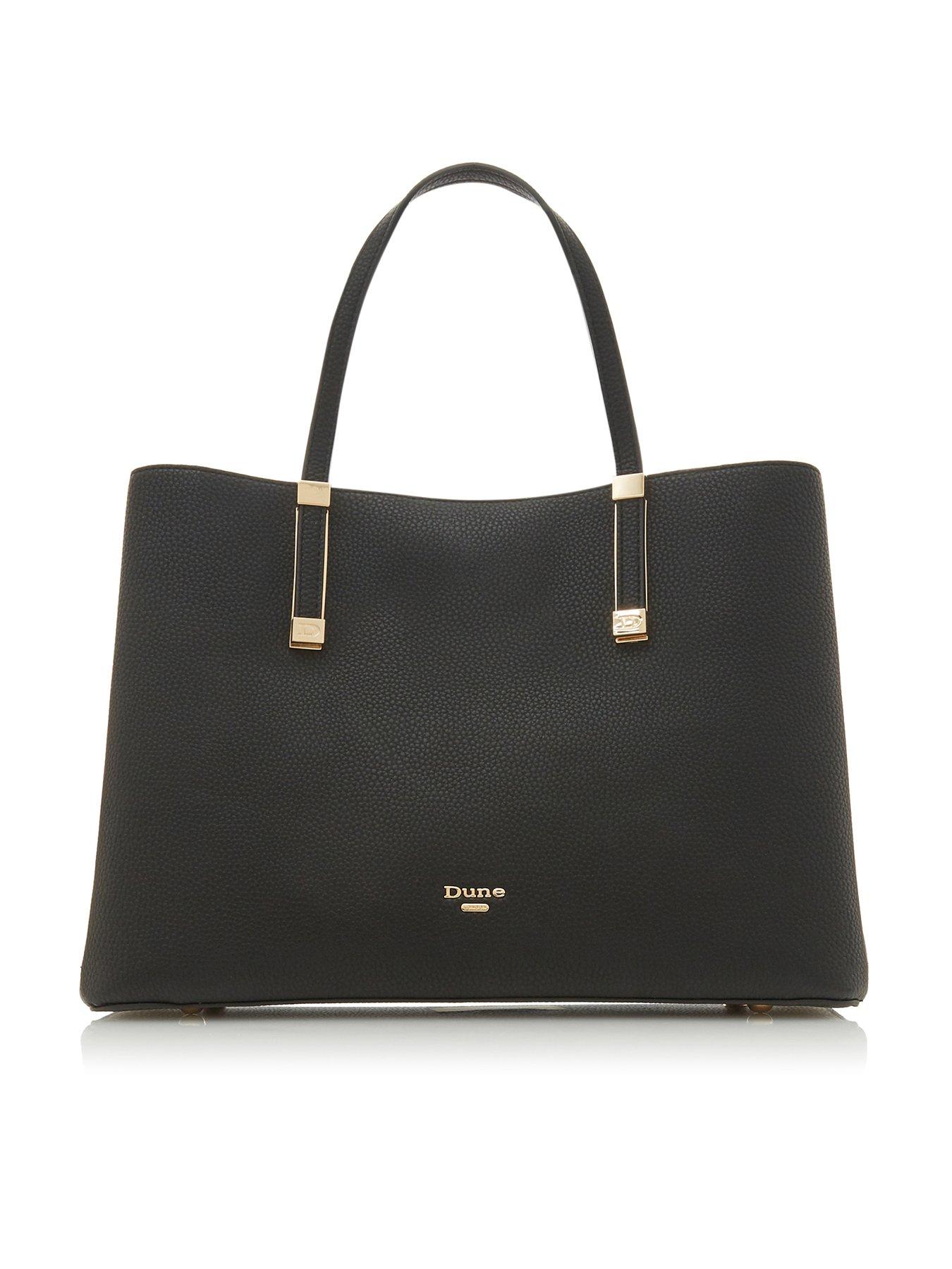 Dune London Dorrie Large Unlined Tote Black