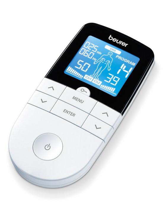 front image of beurer-digital-tens-andnbspems-device-drug-free-pain-relief-muscle-stimulation