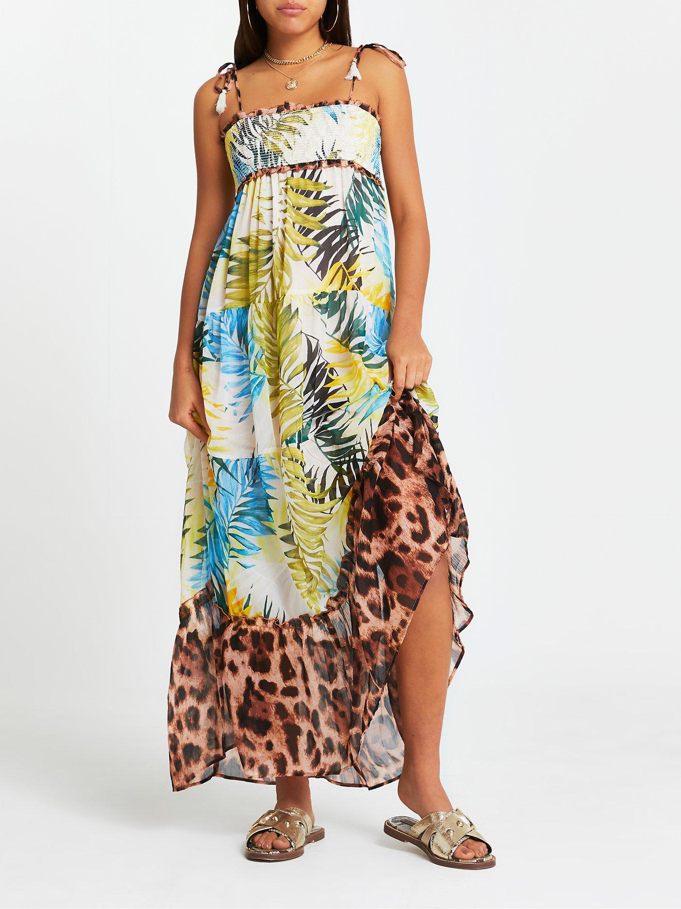 blue island maxi dress