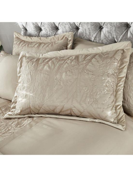 front image of catherine-lansfield-velvet-sparkle-pillowsham-pair