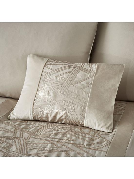 front image of catherine-lansfield-velvet-sparkle-cushion