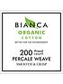  image of bianca-fine-linens-organic-cotton-200-thread-count-pillowcase-pair-in-chalk-white