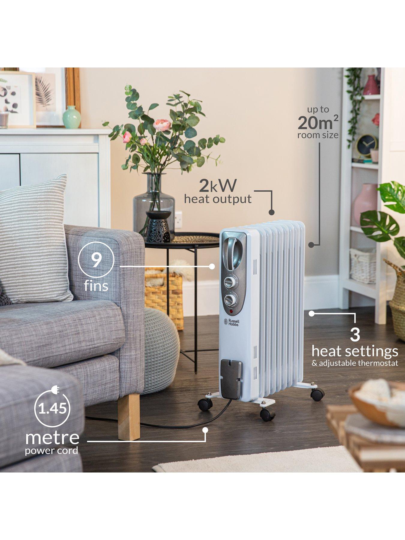 Image 3 of 6 of Russell Hobbs Oil Filled Radiator - 9 Fin RHOFR5002
