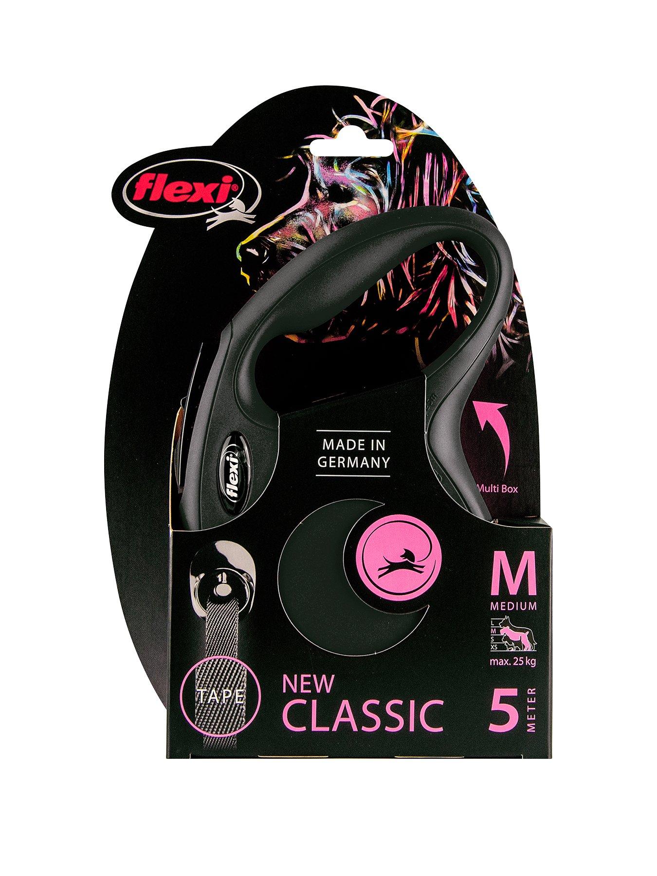 undefined Classic Black 5m Tape Dog Lead Medium