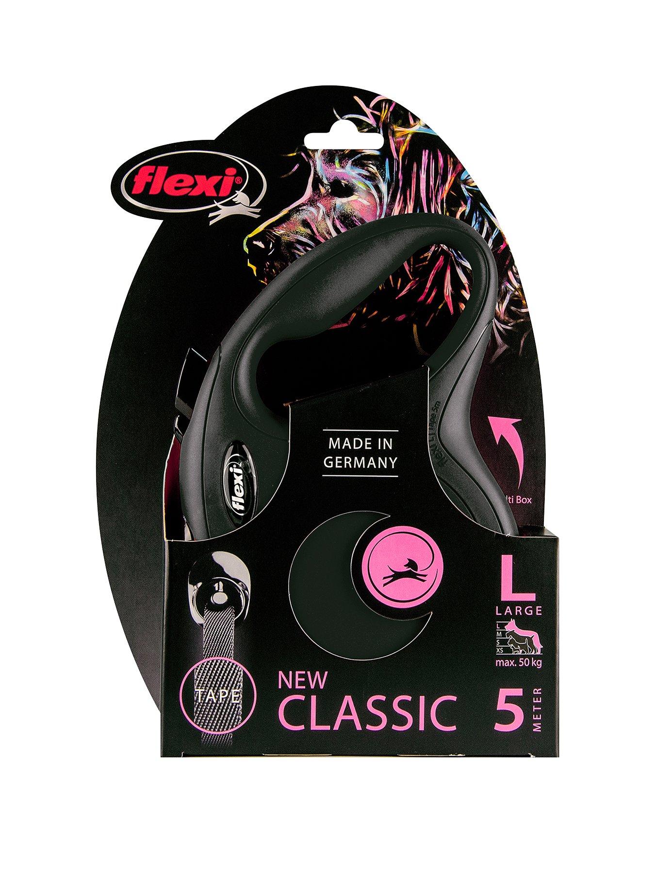 Image 1 of 2 of Flexi Classic Black 5m Tape Dog Lead Large