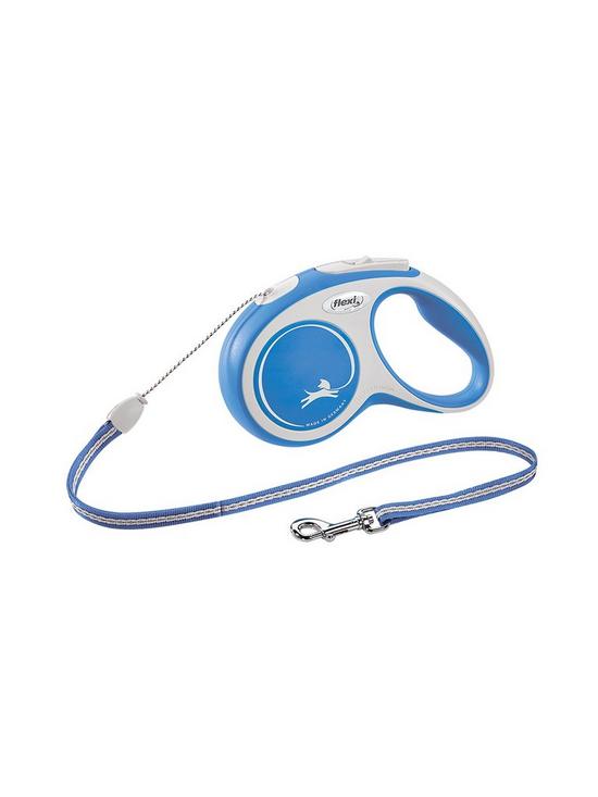 stillFront image of flexi-new-comfort-blue-5m-cord-dog-lead-small