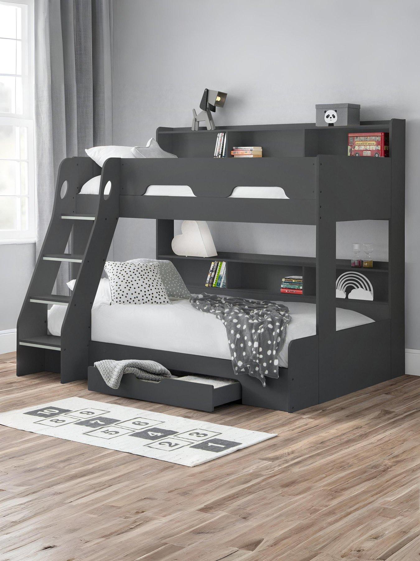 front image of julian-bowen-riley-triple-sleeper-bunk-bednbsp--anthracite