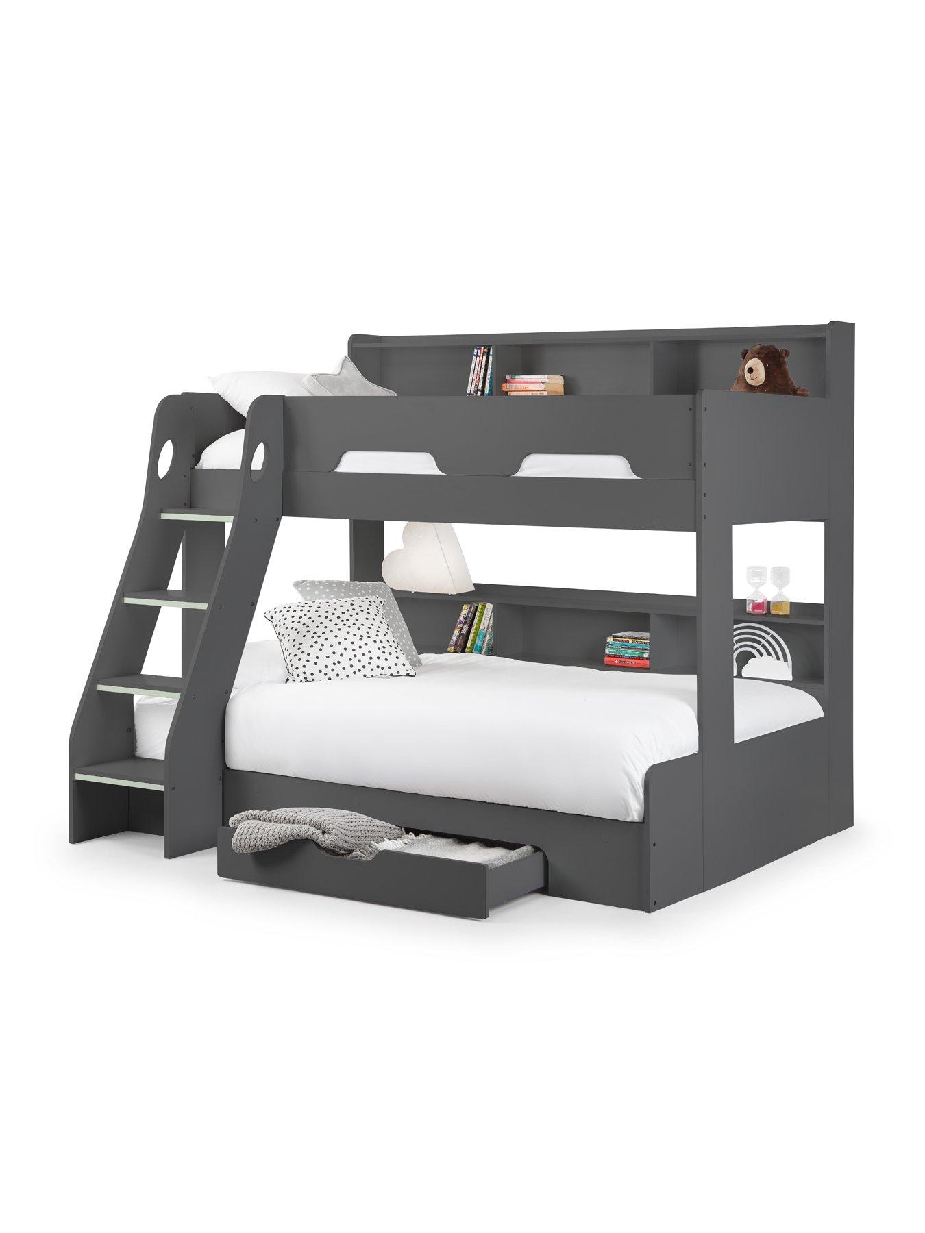  image of julian-bowen-riley-triple-sleeper-bunk-bednbsp--anthracite