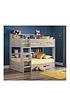  image of julian-bowen-riley-bunk-bed-with-shelves-and-storage