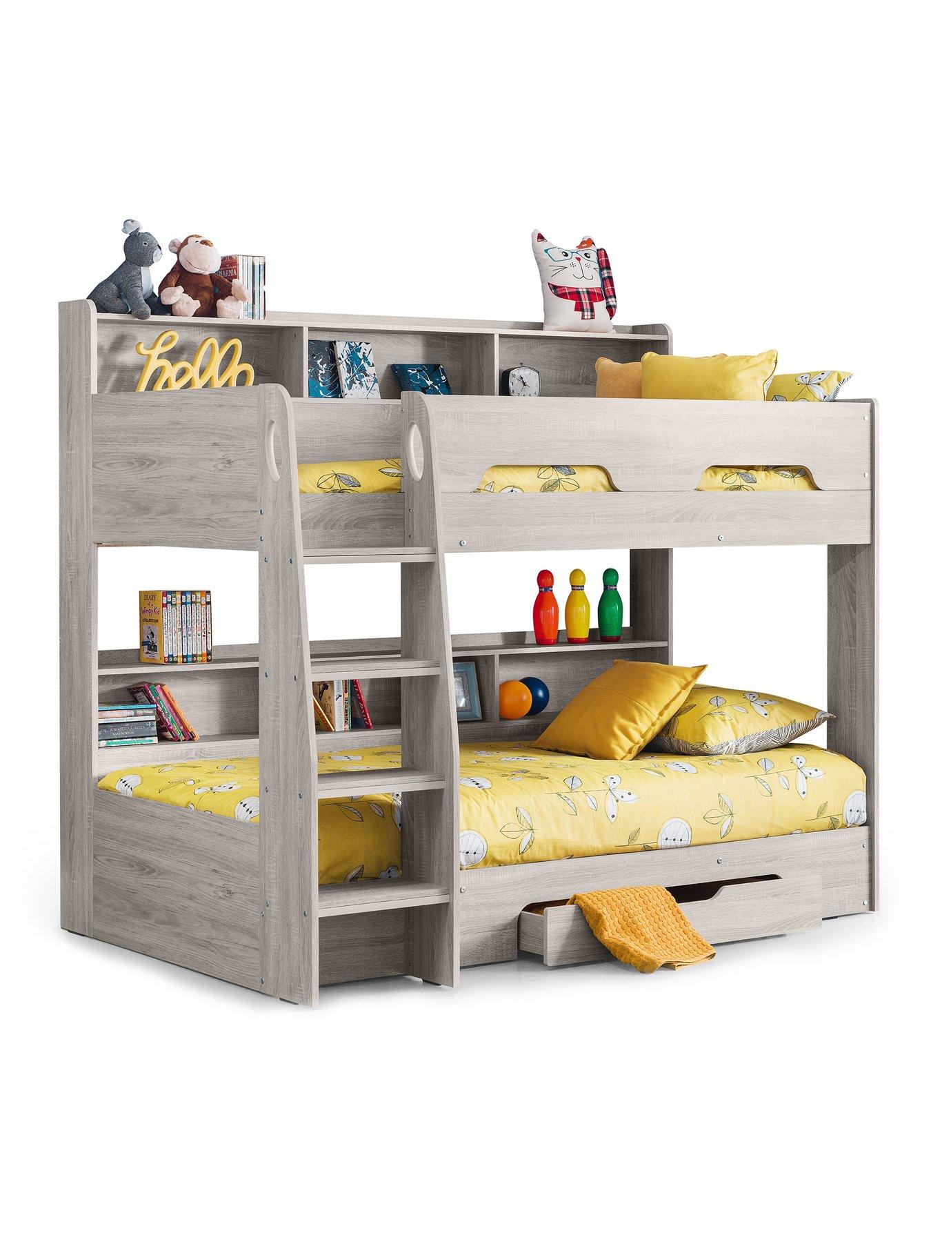 Julian Bowen Riley Bunk Bed With Shelves And Storage