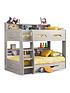  image of julian-bowen-riley-bunk-bed-with-shelves-and-storage