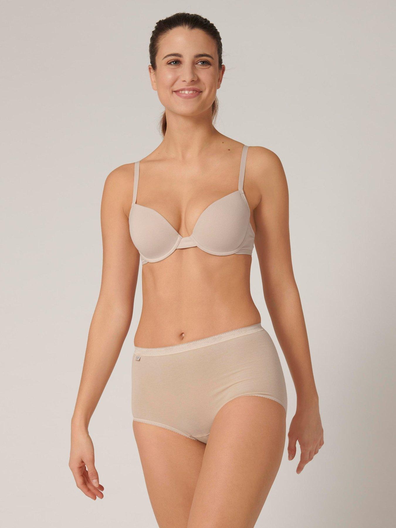 Image 2 of 5 of Sloggi 6 Pack Maxi Briefs - Skin