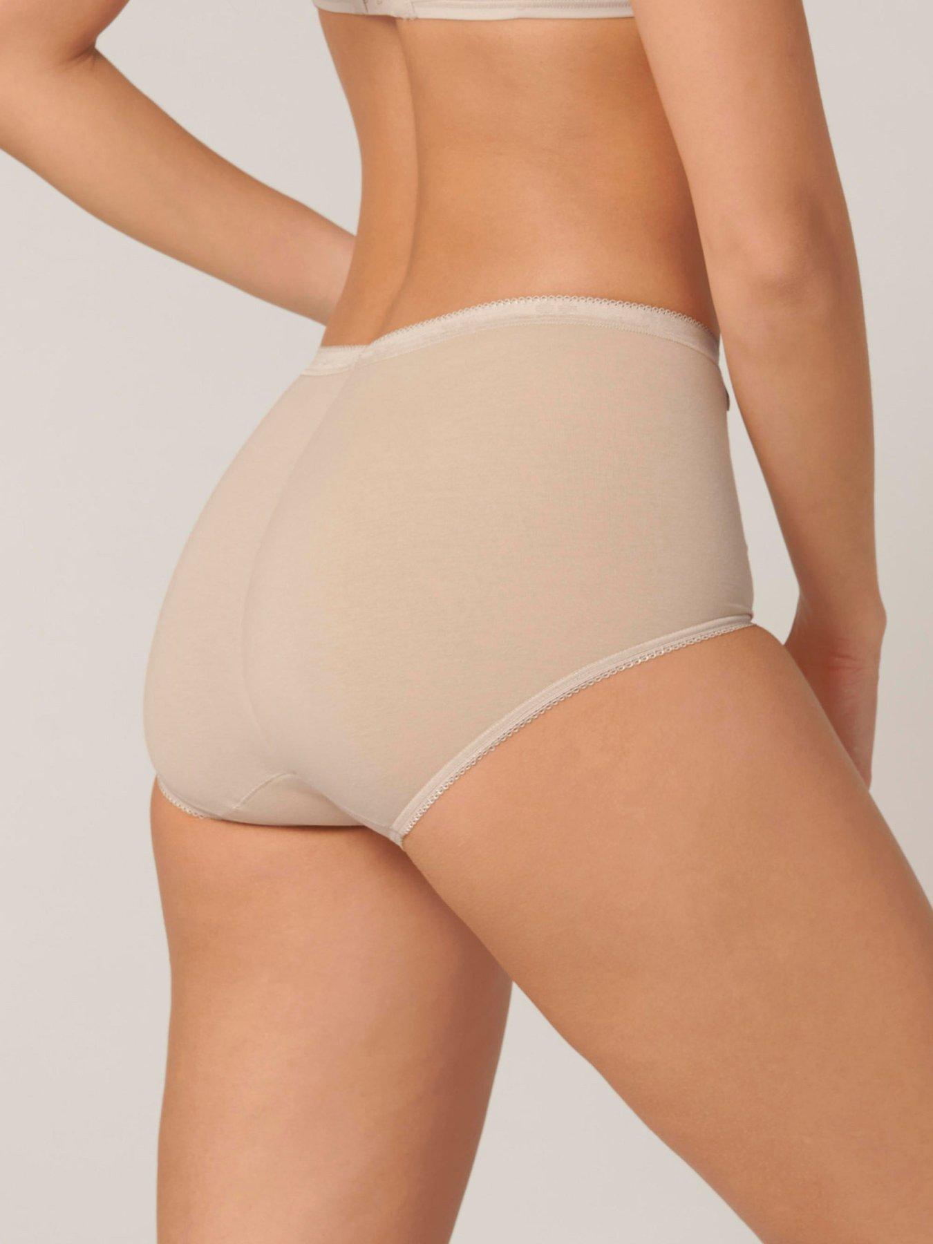 Image 3 of 5 of Sloggi 6 Pack Maxi Briefs - Skin