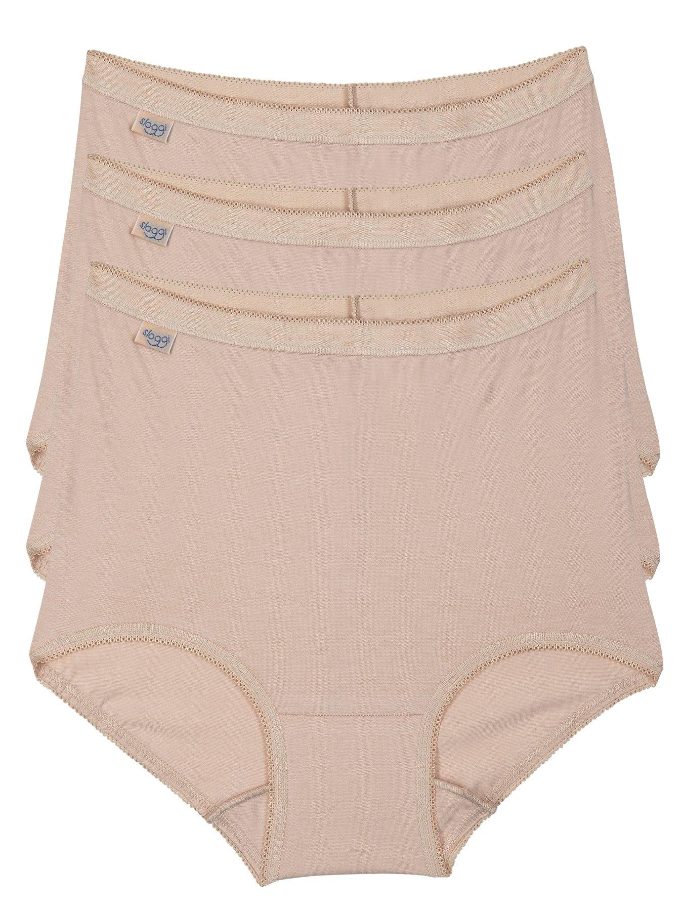 Image 4 of 5 of Sloggi 6 Pack Maxi Briefs - Skin