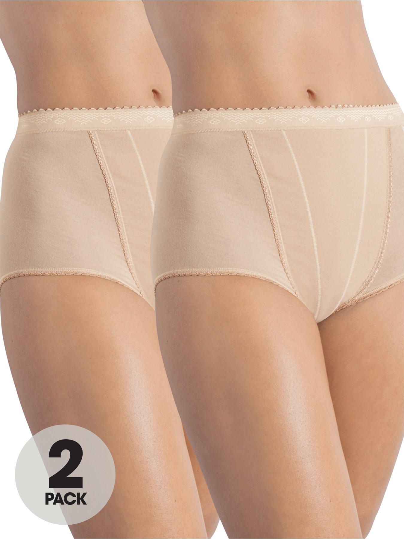 Image 1 of 4 of Sloggi 2 Pack Control Maxi Brief - Skin