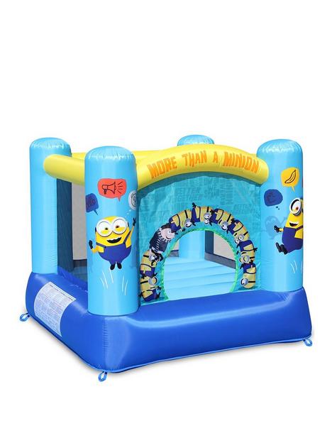 plum-minions-bouncy-castle-with-net-enclosure-for-ages-3nbsp-max-weight-50-kg