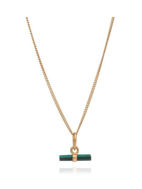 rachel-jackson-mini-malachite-t-bar-gold-necklace