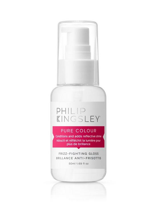 front image of philip-kingsley-pure-colour-frizz-fighting-gloss-50ml