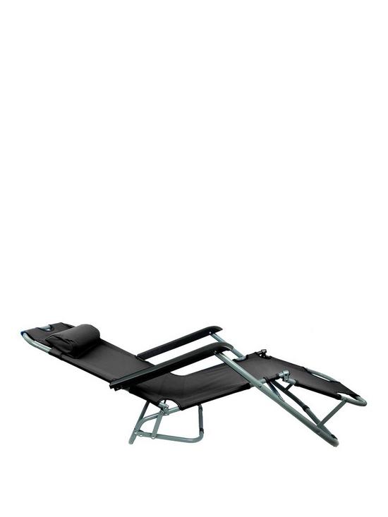 front image of streetwize-accessories-easirecline-sun-lounger