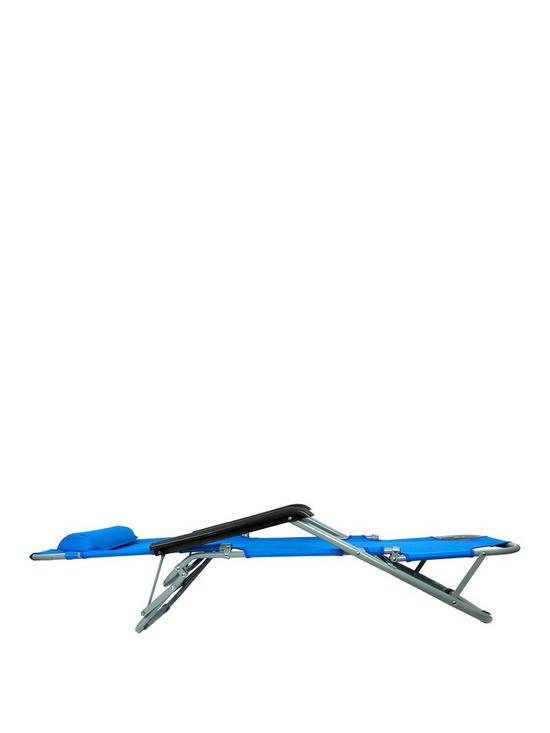 stillFront image of streetwize-accessories-easirecline-sun-lounger-blue