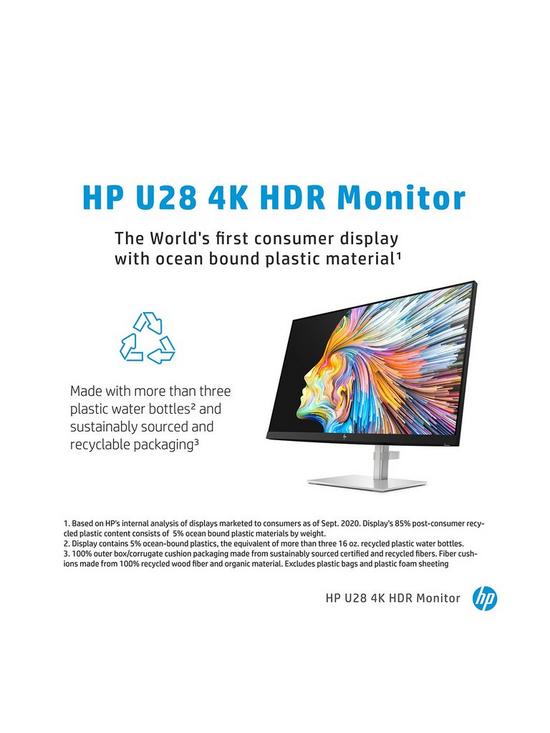 stillFront image of hp-u28-4k-28in-monitor--nbsp4k-uhd-hdr-factory-calibrated-colour-usb-c-docking-65w-charging