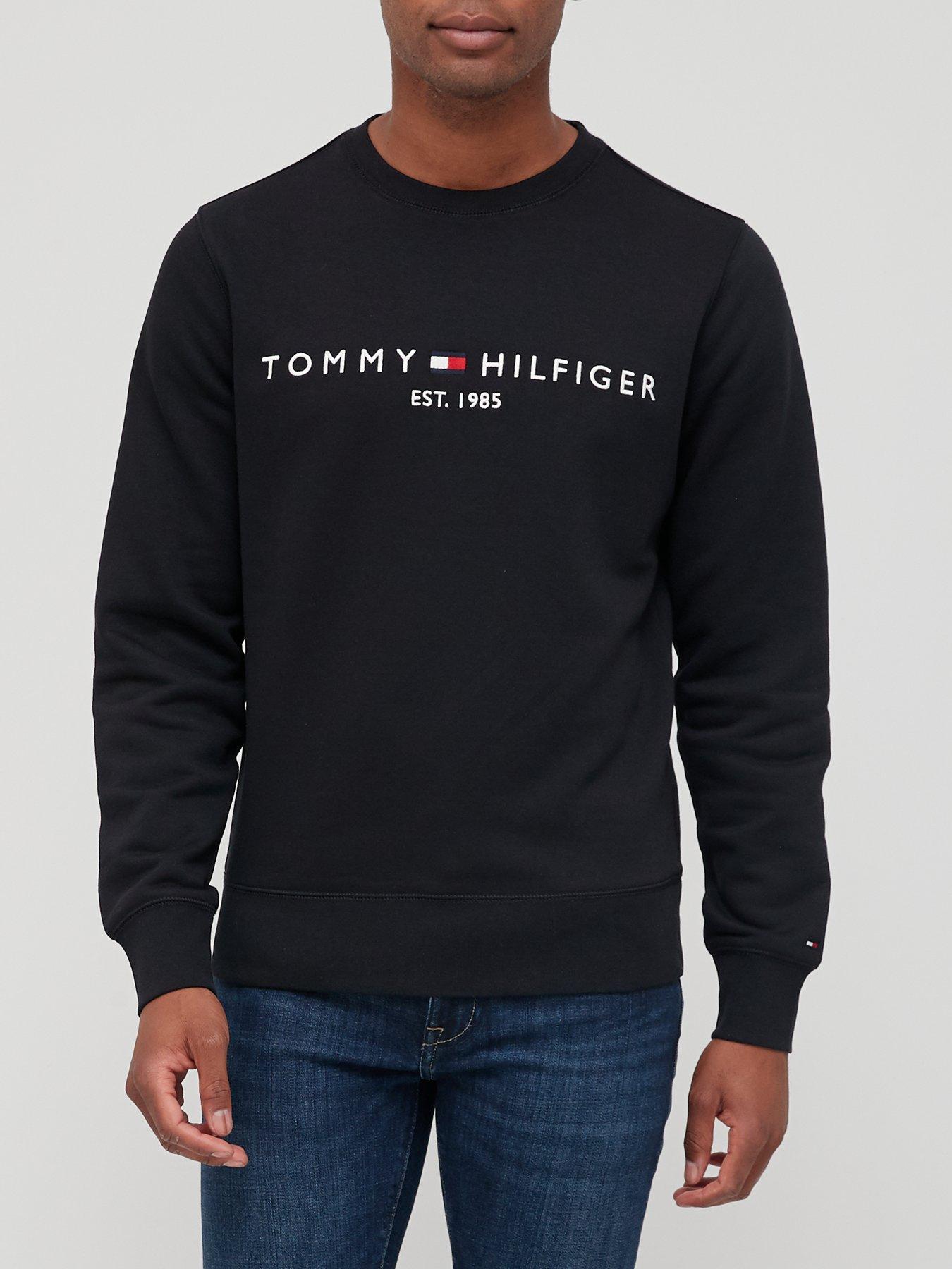 tommy-hilfiger-logo-crew-neck-sweatshirt-black