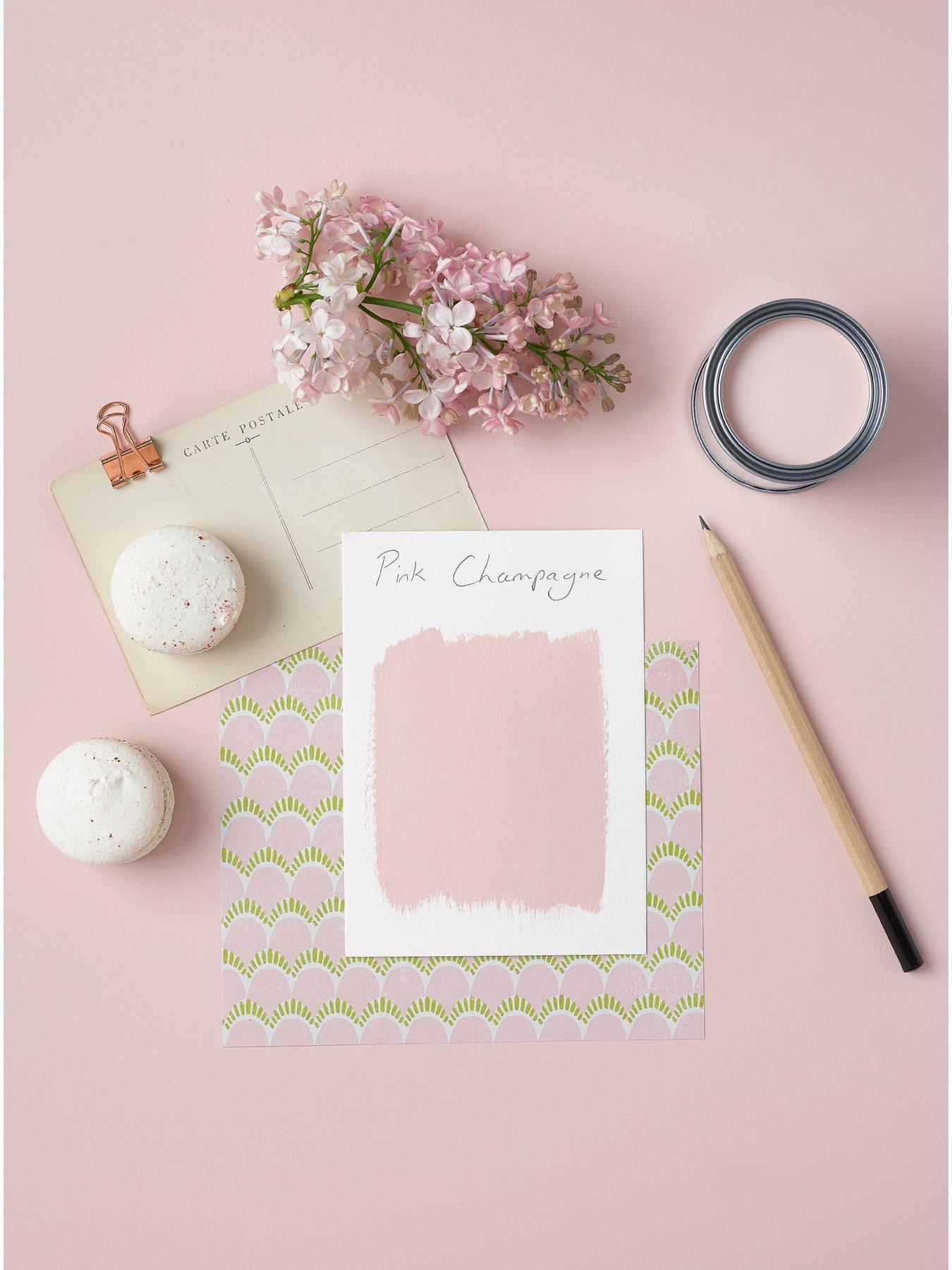  image of rust-oleum-chalky-finish-25-litre-wall-paint-ndash-pink-champagne
