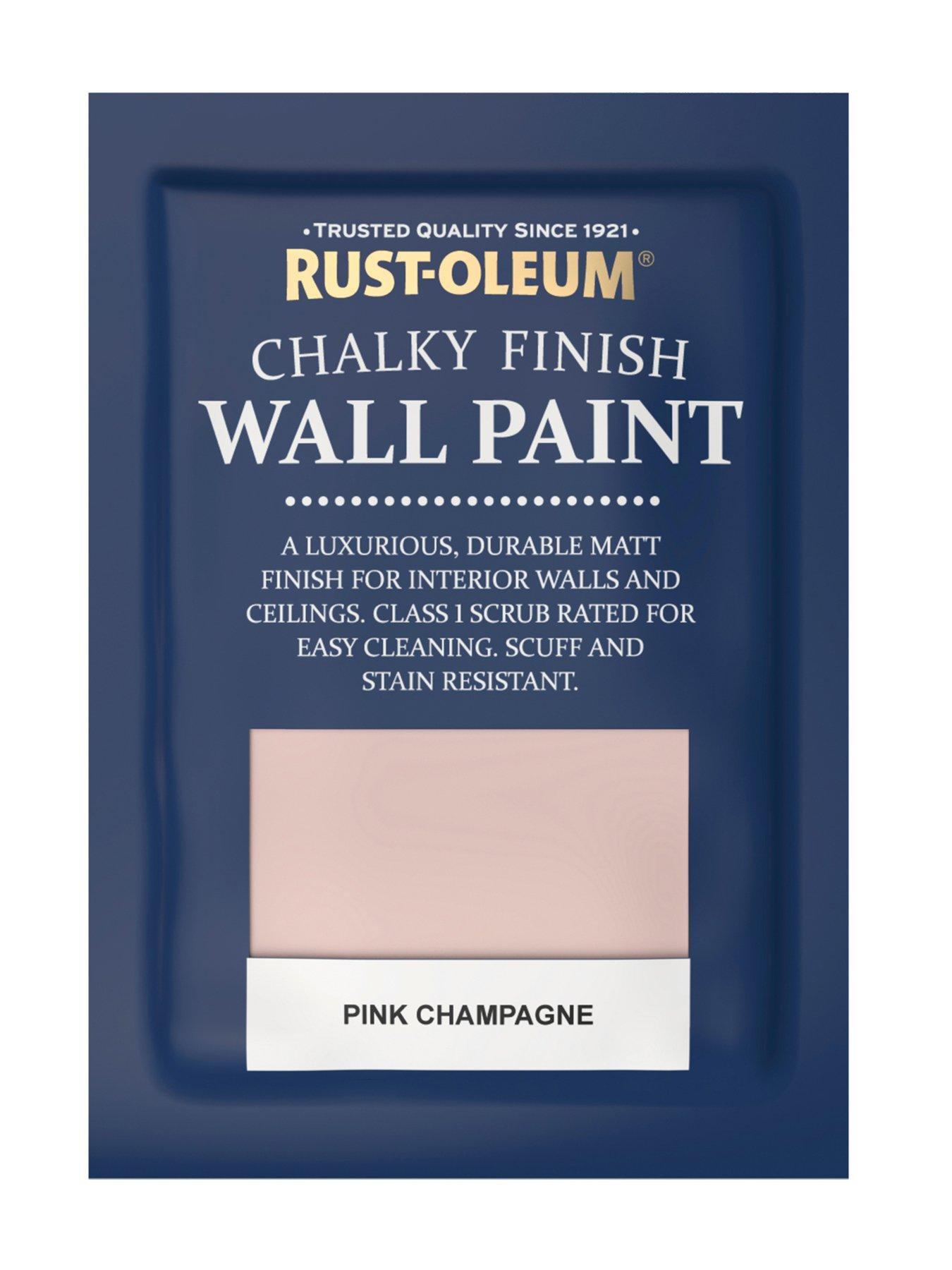  image of rust-oleum-chalky-finish-25-litre-wall-paint-ndash-pink-champagne