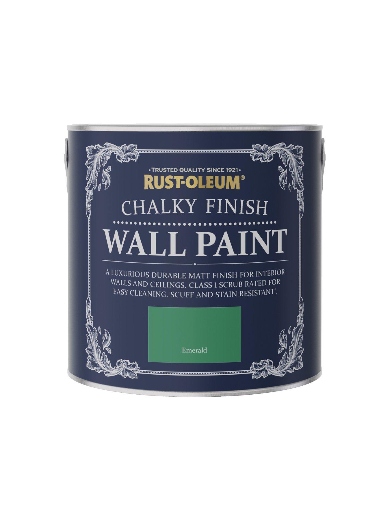  image of rust-oleum-chalky-finish-25-litre-wall-paint-ndash-emerald