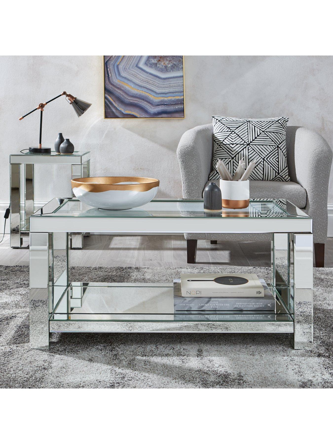 monte carlo mirrored coffee table