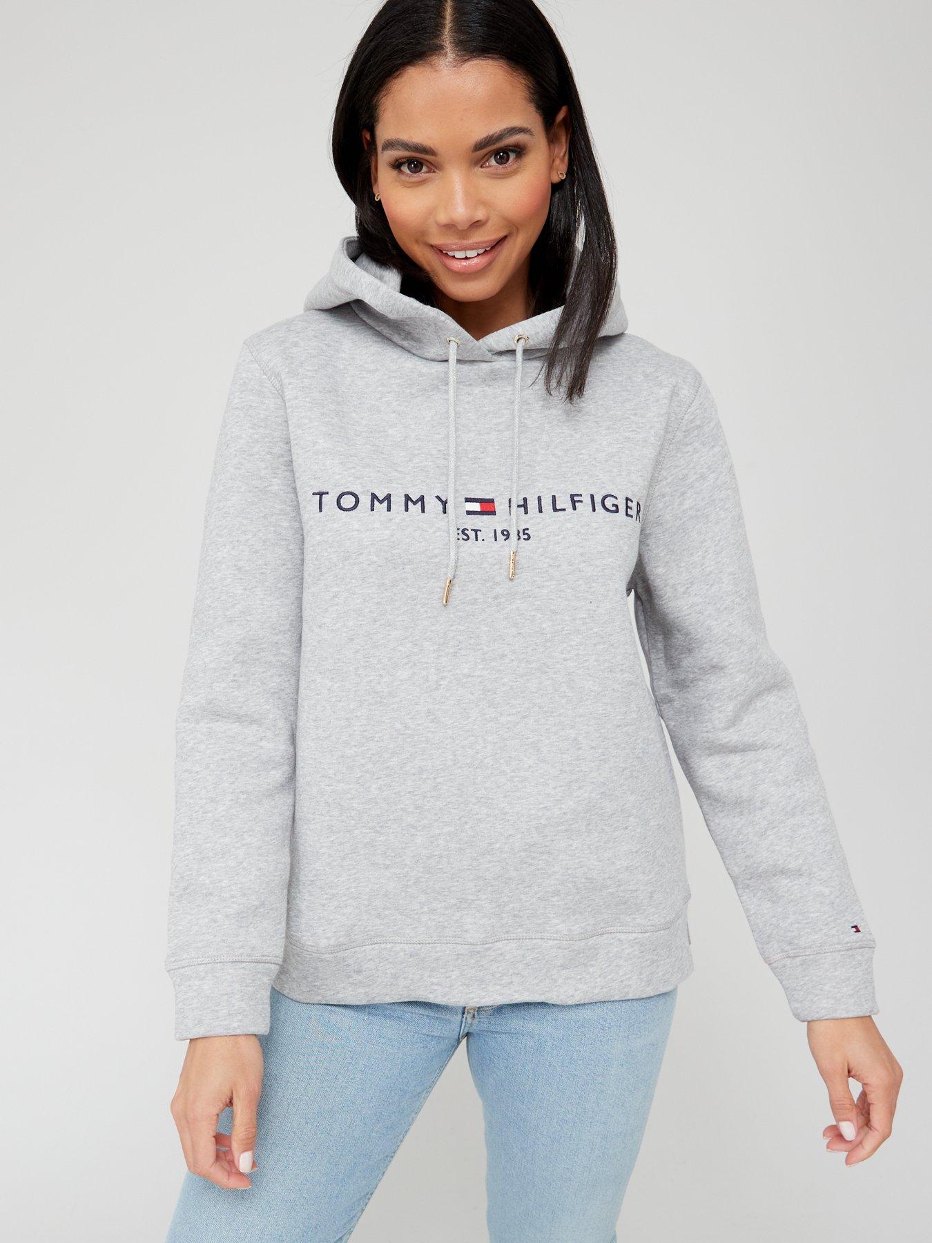 Tommy hilfiger shop grey hoodie womens