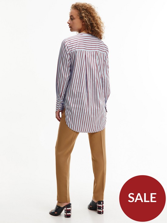 stillFront image of tommy-hilfiger-cotton-sateen-stripe-shirt-tunic