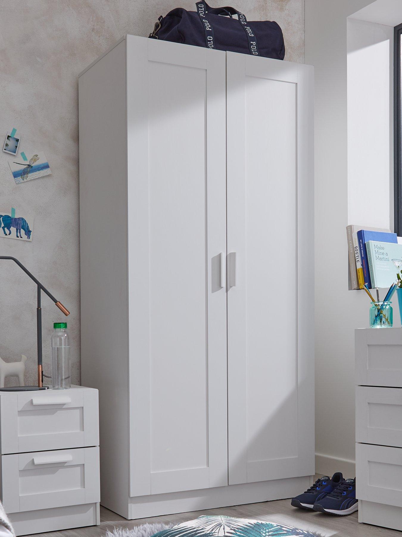 Image 1 of 6 of Very Home Taryn Kids&nbsp;2 Door Wardrobe - White