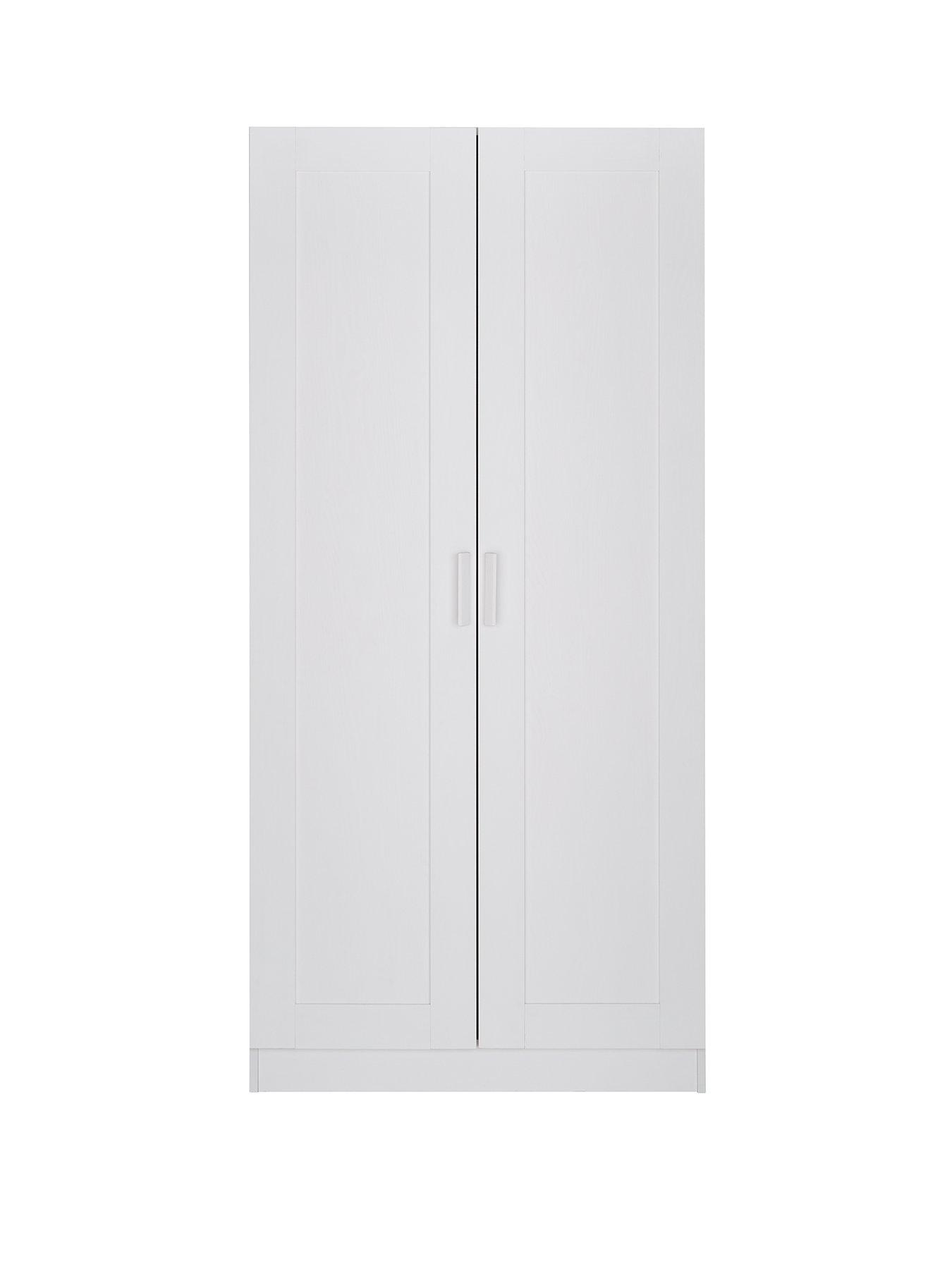  image of everyday-taryn-kidsnbsp2-door-wardrobe-white