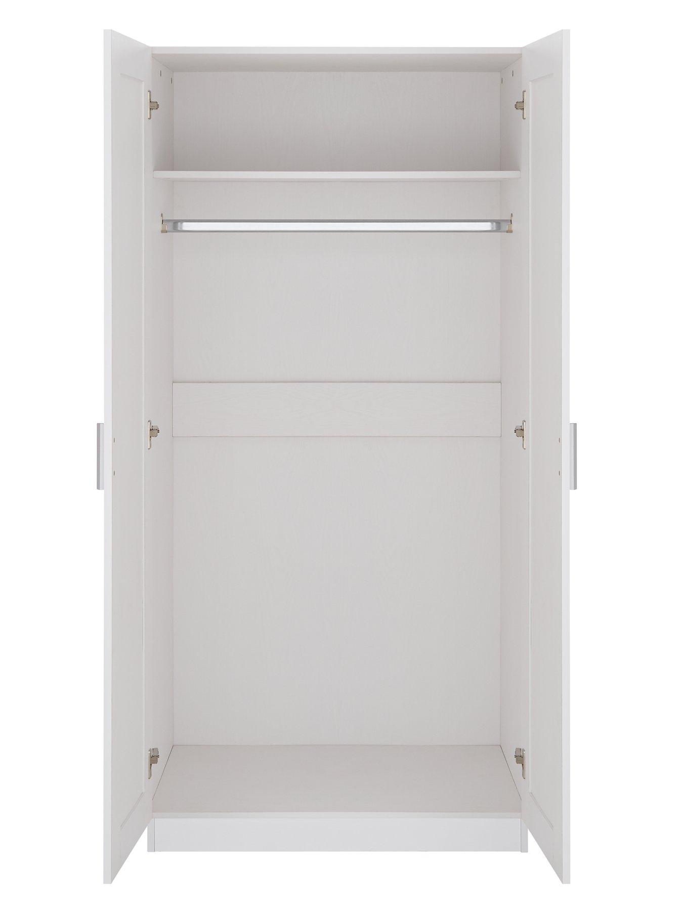Image 4 of 6 of Very Home Taryn Kids&nbsp;2 Door Wardrobe - White