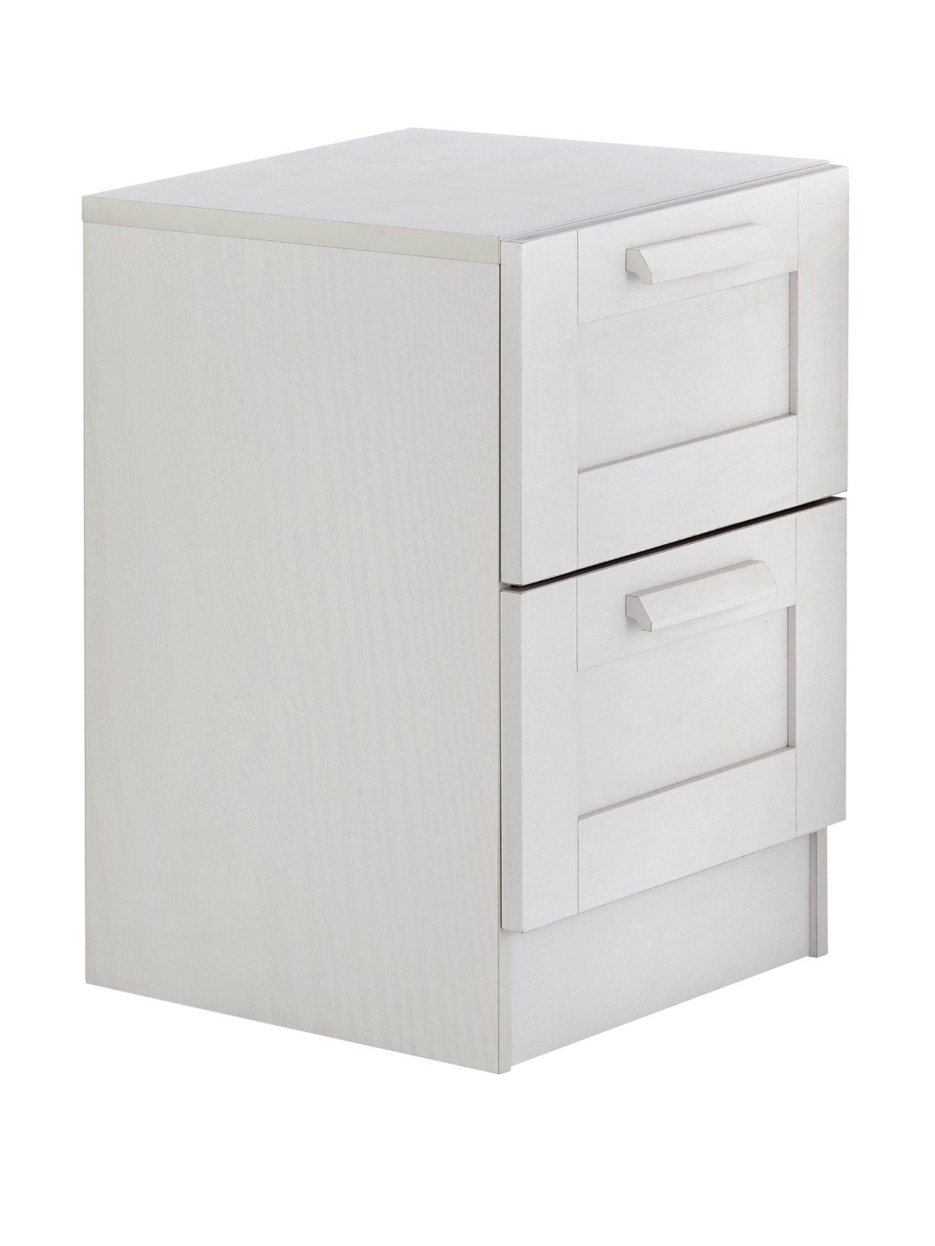Image 3 of 6 of The Very Collection Taryn Kids&nbsp;2 Drawer Bedside Chest - White