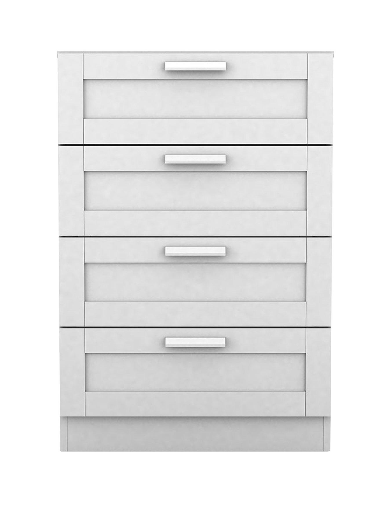 Image 2 of 5 of The Very Collection Taryn Kids 4 Drawer Chest - White